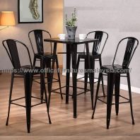 Metal Counter Height Bar Table Set YGRDS-862T862C