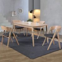 6.23ft Stylish Solid Wood Dining Table Set YG11145T11146C