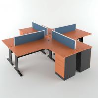 Standard Office Desk - Four Seater