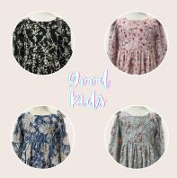 Girls' Trendy Puff Sleeve Summer Blouse