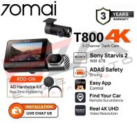70MAI T800 3-CHANNEL DASHCAM 4K
