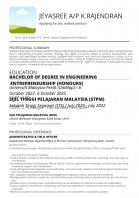 Degree resume
