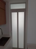 White Door with Privacy Glass