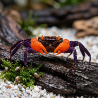 Vampire Black Red Crab
