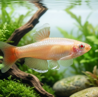 Albino White Cloud Mountain Minnows