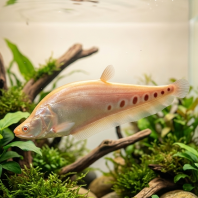 Albino Clown Knife Fish