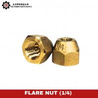 Premium Flare Nut 1/4��   Heavy-Duty Brass Fitting  High Quality, Leak-Resistant & Affordable HVAC & Refrigeration Accessory