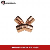 COPPER ELBOW 45�� 1-1/8" | Copper Pipe Angle Connector for Air-Cond & Refrigeration