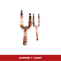Copper Y Joint Fitting for Air Conditioning & Refrigeration Systems | Durable High-Quality Copper Connector