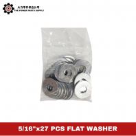 5/16" x 27 PCS Flat Washer for Fastening, Repair, Maintenance & General Hardware Use
