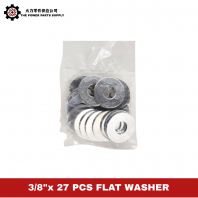 3/8" x 27 PCS Flat Washer for Fastening, Repair, Maintenance & General Hardware Use
