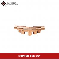 Copper Tee 1/4" | High-Quality Copper Tee Fitting for Aircond & Refrigeration Piping