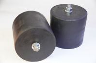 [BP168-9] Rounded Building and Crane Rubber Bumper Buffer 160mmOD x 152mmH x (M16 x 30mmL) Screw