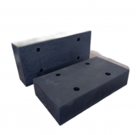 [BP169-22-4] SOLID RUBBER DOCK BUMPER C/W COUNTER BORE HOLES W(256MM* 245MM) * 100MMT * 480MML