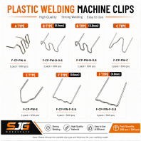 Klip Kimpalan Plastik Untuk Mesin Hot Stapler | Klip Baiki Bamper & Plastik | F-CP-PW Klip Kimpalan Plastik Untuk Mesin Hot Stapler | Klip Baiki Bamper & Plastik | F-CP-PW