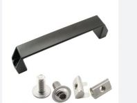 ALUMINIUM DOOR HANDLE, ALUMINIUM ALLOYU, 120MM (BLACK)