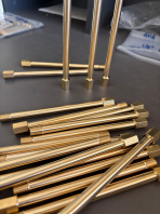 BRASS NIPPLE THREAD MALE AND FEMALE 1/8'' 150MM