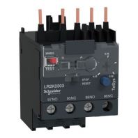 SCHNEIDER OVERLOAD RELAY MODEL: LR2K0303, AMP RANGE: 0.23 - 0.36