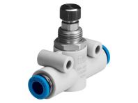 1 WAY FLOW CONTROL VALVE FESTO MODEL: GR-QS-6, P/N: 193969