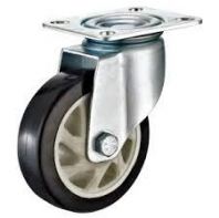 5'' KERISA TROLLEY BLACK PU SWIVEL