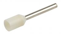 FERRULE CORD END TERMINAL NYLON INSULATED WHITE 18 AWG