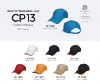 Cap 100% Polyester CP13