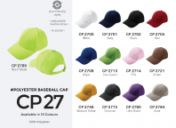 Cap 100% Polyester CP27