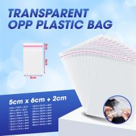 Transparents OPP Plastic Bags 5cmx6cm+2cm