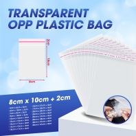 Transparents OPP Plastic Bags 8cmx10cm+2cm
