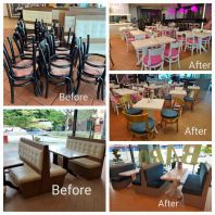 Restaurant Furniture & Sofa Bench Repair Services in Klang Valley by RS Antique Furniture & Repairs