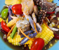 Corn Palar Salad with Blue Crab