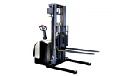 Electric Stacker with Adjustable Wide Leg