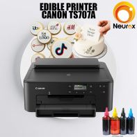 ( EDIBLE PRINTER ) CANON PIXMA TS707A Wireless Printer With Empty Refillable + 1 Set Edible Ink TS-707A TS707