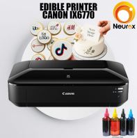 ( EDIBLE PRINTER ) Canon PIXMA iX6770 Printer + Empty Refillable Cartidge + Edible ink