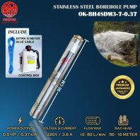 OKIYIO STAINLESS STEEL BOREHOLE PUMP 370w - 230v OKIYIO STAINLESS STEEL BOREHOLE PUMP 370w - 230v