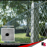 Concrete Fencing Pole 4" x 4" (big hole / 25mm)