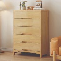 5 DRAWERS WOODEN SIDE CABINET