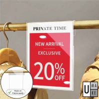 Acrylic Clothing Rack Sign Holder (Frameless Series)