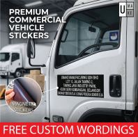 UMAKE Puspakom Lorry Magnetic Sticker | Pelekat Magnet Lori BDM BTM Inspection | Heavy Vehicle Safety Reflective Sign