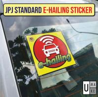 E-Hailing Car Sticker Malaysia | Grab Shopee Lalamove No Smoking Pelekat Kereta | Ride-Hailing Vehicle Decal