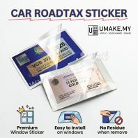 Transparent Roadtax Sticker Printing Supplier | Custom Windscreen Cukai Jalan Vinyl, Fleet Bulk (Pelekat Cermin, Factory Direct)