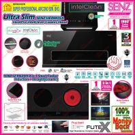 Package OFFER !! SENZ Kitchen Hood HERMOSA SZ-CH8380AC Ultra Slim Heat Pro intelClean Cooker Hood + Senz Electric Hob SZ-RI6200i 2 in 1 Smart Cooker