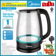 Cerek Jag Elektrik Midea 1.7L MK-17G02 Cerek Kaca Serier dengan Pemanas Air Lampu LED Cerek Jag Elektrik Midea 1.7L MK-17G02 Cerek Kaca Serier dengan Pemanas Air Lampu LED