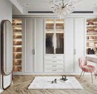 French Style Wooden Swing Door Wardrobe