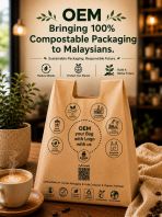Compostable Circular Carrier Bag   Coffee Waste