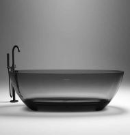 Free Standing Pure Resin Bathtub with Drainer | LD-3619