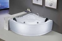 Anti-Hair Absorption Acrylic Whirlpool Bathtub c/w Built-in Mixer | LD-JZ3132L