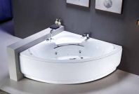 Anti-Hair Absorption Acrylic Whirlpool Bathtub c/w Built-in Mixer | LD-JZ3133L