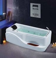 Anti-Hair Absorption Acrylic Whirlpool Bathtub c/w Waterfall & Built-in Mixer | LD-JZ1109