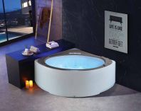 Anti-Hair Absorption Acrylic Whirlpool Bathtub c/w Waterfall & Built-in Mixer | LD-JZ1102